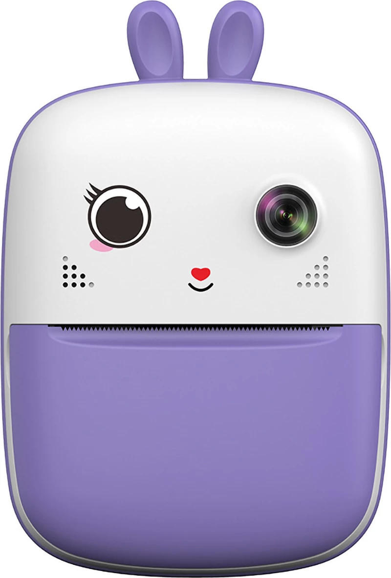 Printer termik mini për fëmijë Hurtel HURC10F me kamerë dhe video, 1800mAh, 32GB, Violet