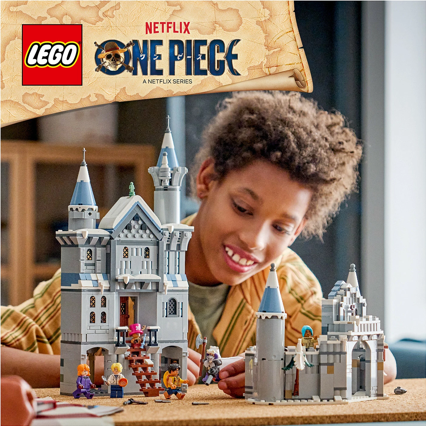 Set LEGO One Piece 75645 Battle at Drum Castle, 1038 copë, 9+, gri