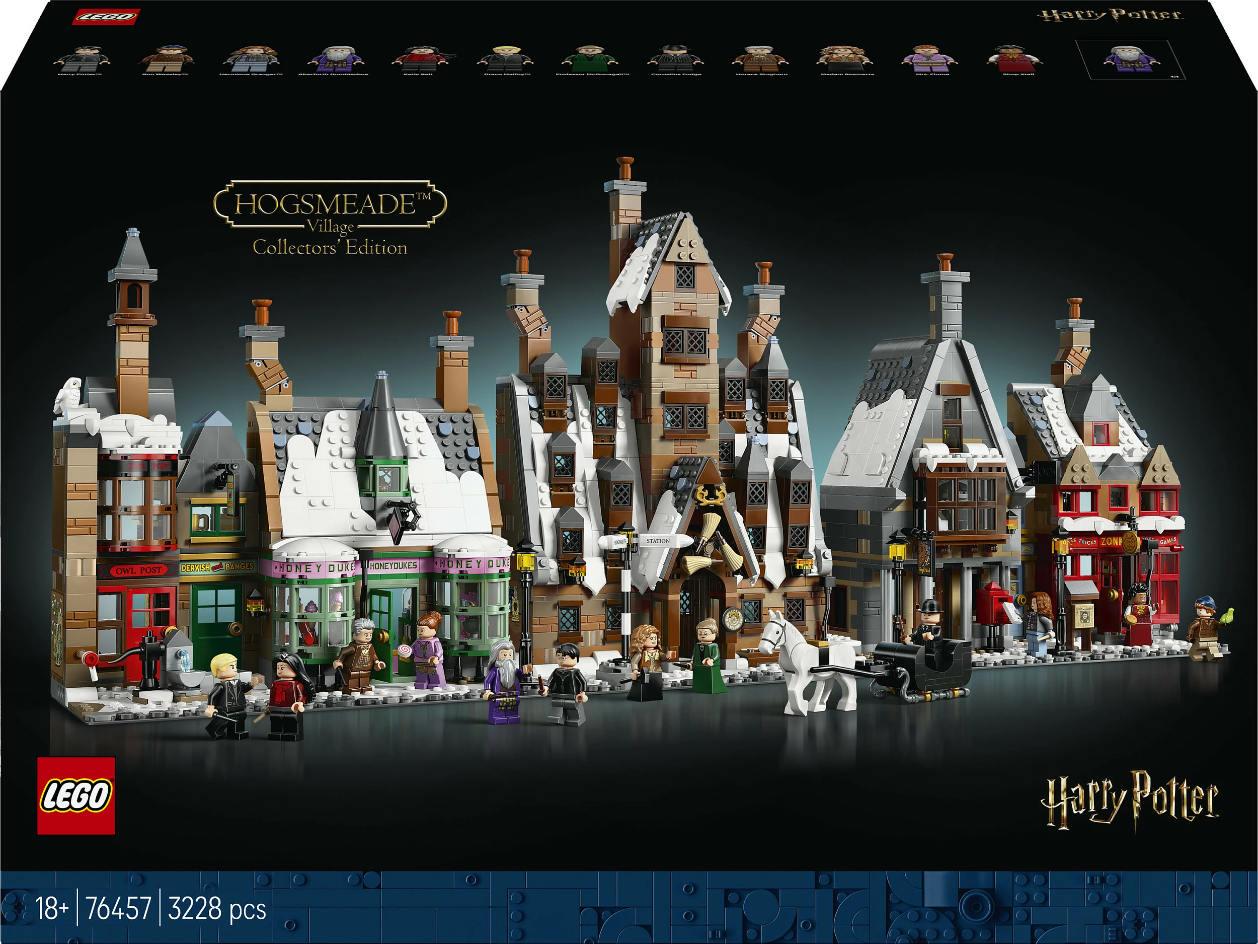 Set ndërtimi LEGO Harry Potter 76457 Hogsmeade Village (Collectors Edition), 3228 copë, 18+, multicolor