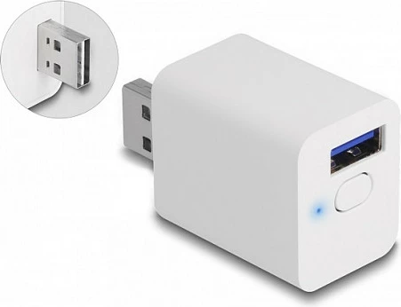 Switch USB Wi‑Fi DeLOCK 11828, 2.4GHz, 2A, Tasmota, i bardhë