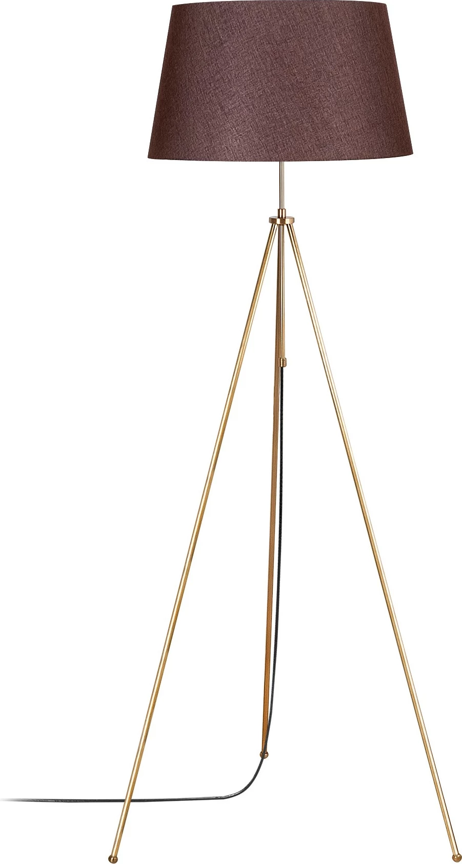Llambë dyshemeje Opviq tripod, kafe, 65x65x165cm