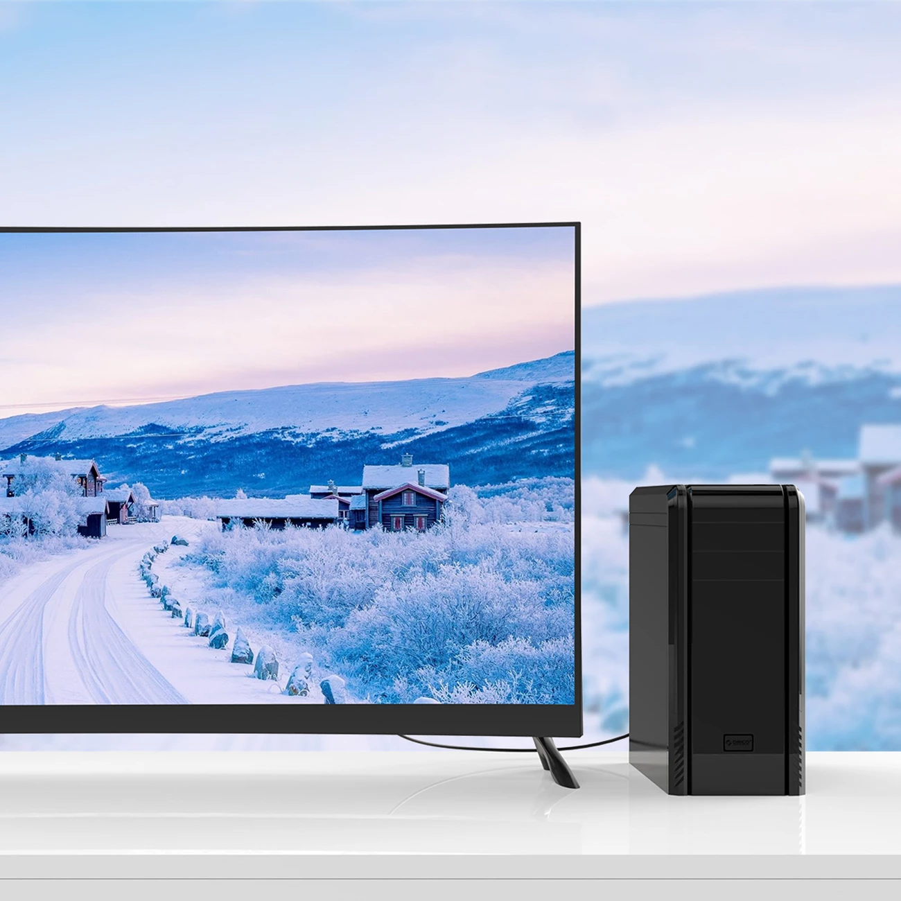 Kabllo adapter DVI në VGA Orico XD-DITV 5 m Full HD, e zezë