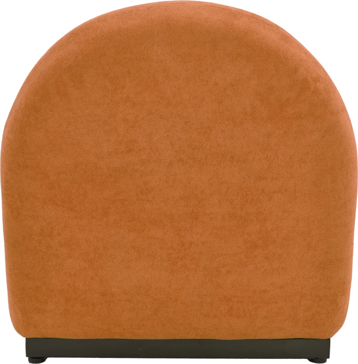 Karrige rrotulluese Zenny, material stof, ngjyrë terrakote, 64x85x68cm