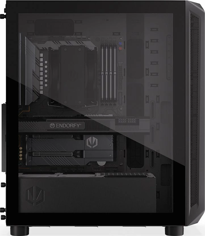 Kasë Endorfy Arx 500 Air (EY2A010), Midi Tower ATX, 5x 140mm PWM, xham i kalitur, e zezë