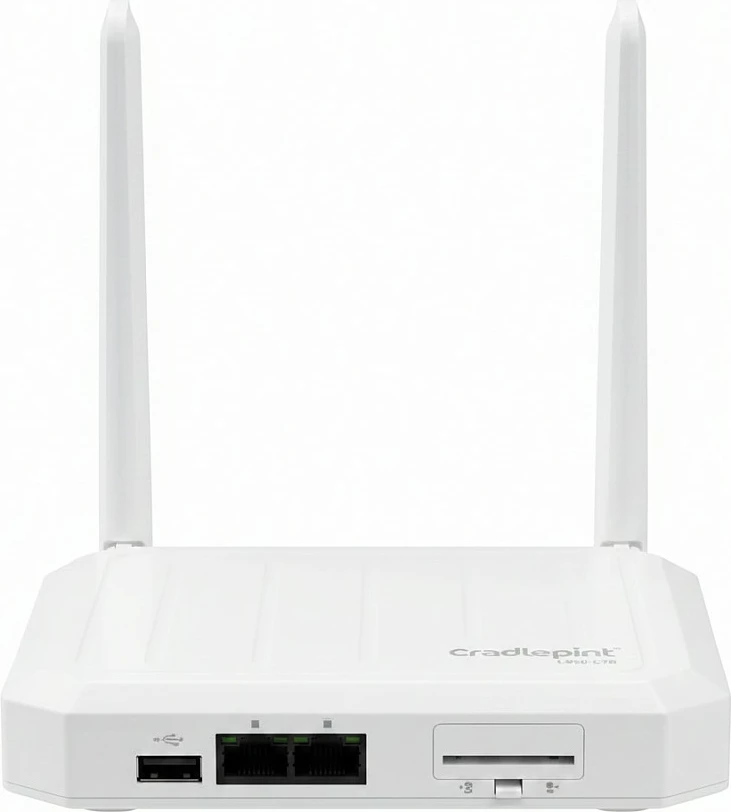 Router Cradlepoint L950-C7B, 3G/4G LTE, 1GbE, 2 antena, i bardhë