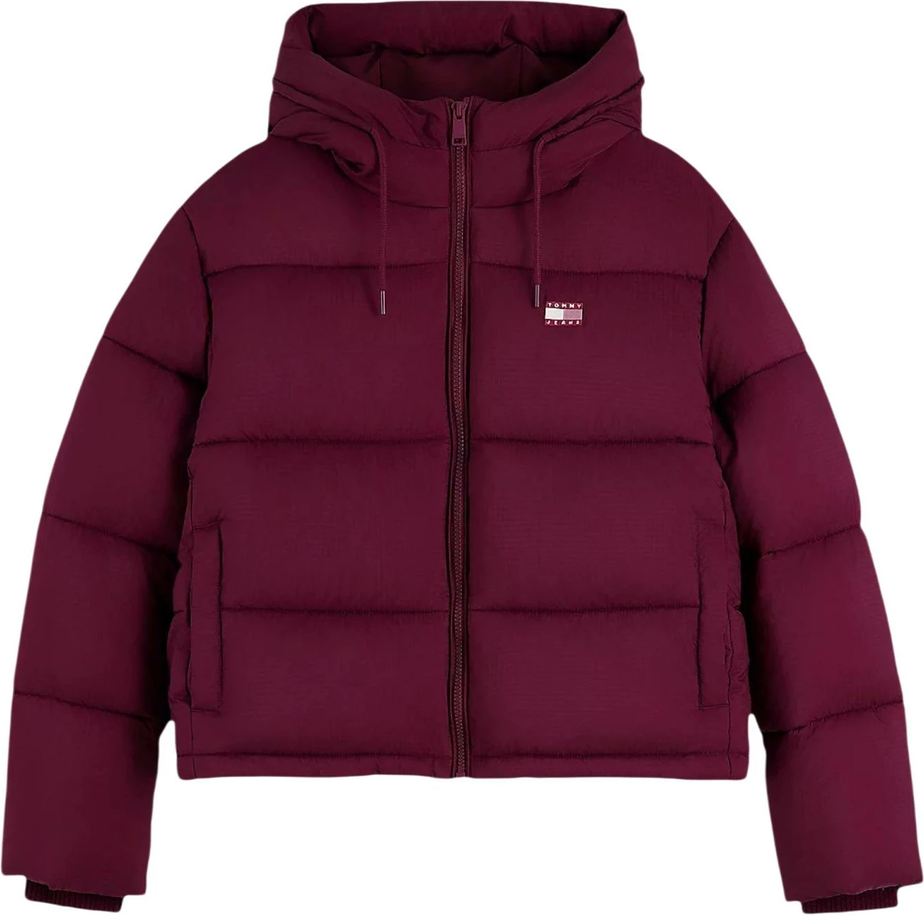 Jakne puffer për femra Tommy Hilfiger Jeans DW0DW21625, bordo [Madhësia: XS]