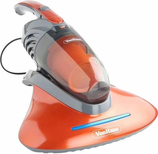 Aspirator dore UV VONHAUS 3007641 550W depo 1.2L filtrimi HEPA, portokalli/gri, set me vegël 2-në-1 + adapter UK/EU