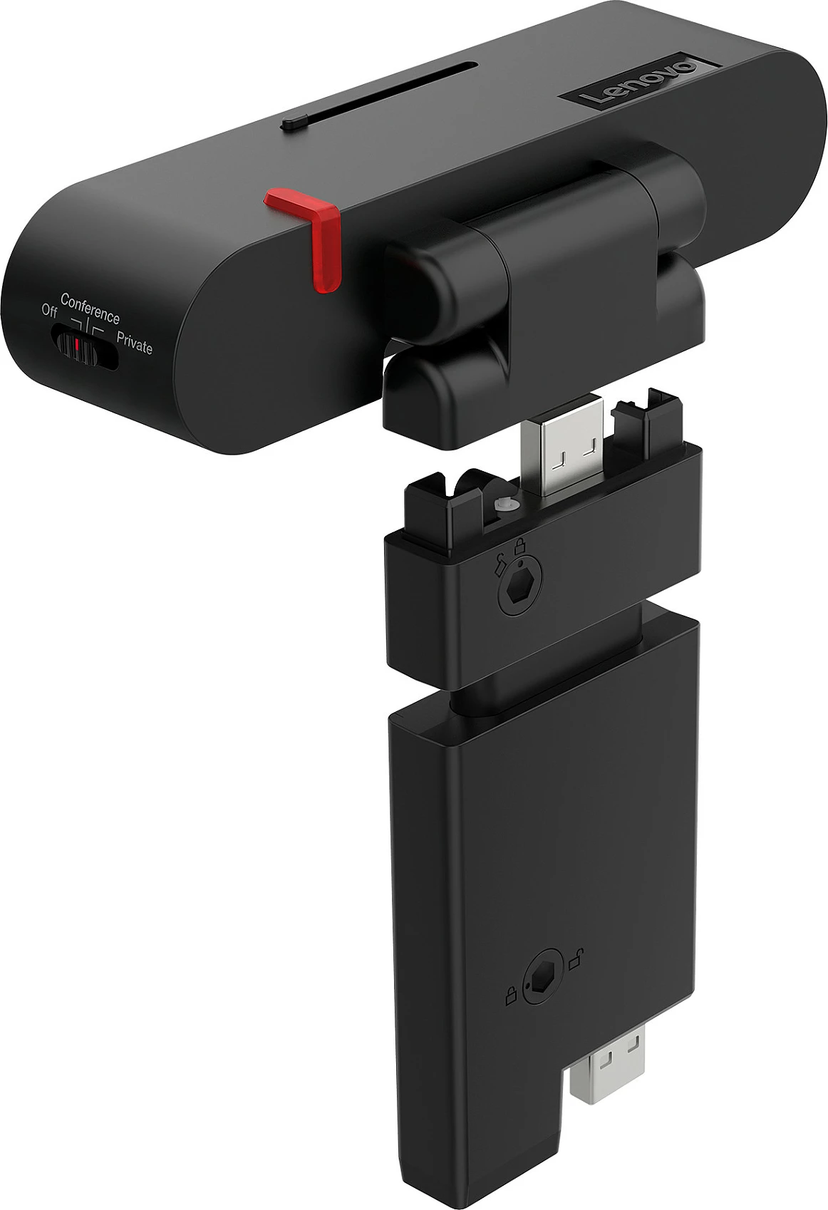 Webcam Lenovo ThinkVision MC60, Full HD 1080p, USB, me mikrofon, e zezë