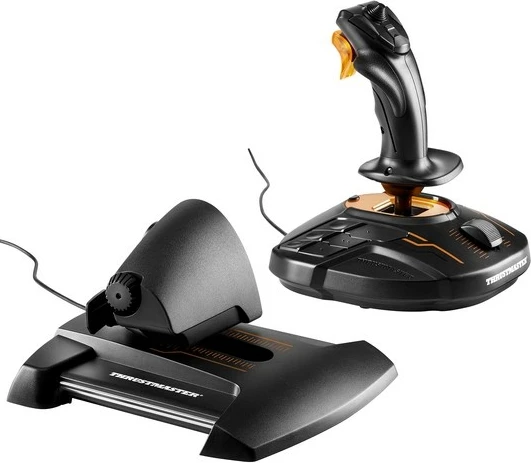 Joystick Thrustmaster T16000M FCS HOTAS për PC, i zi/portokalli