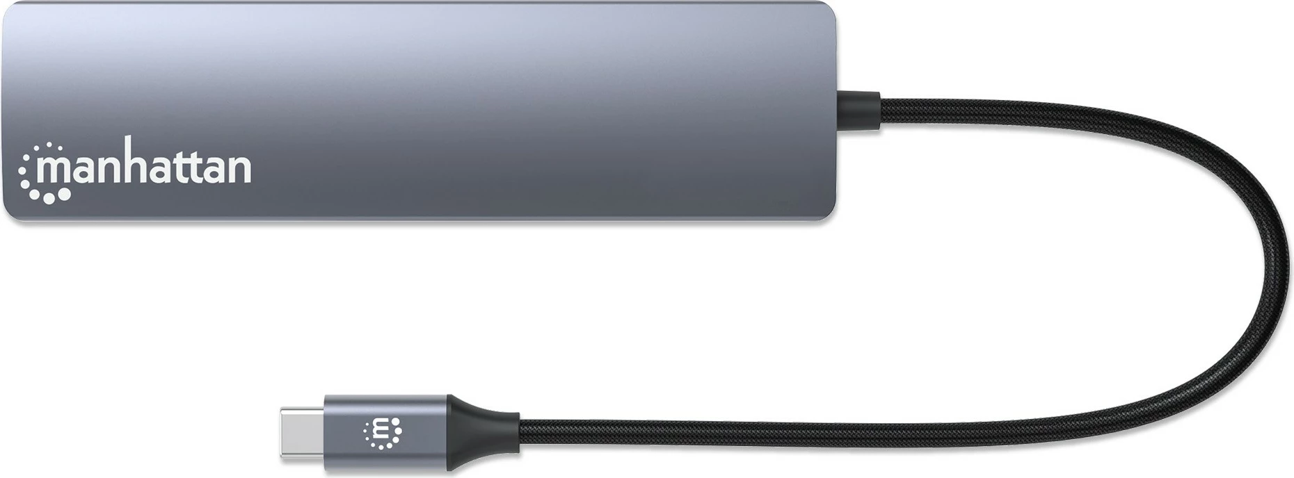 Docking station MANHATTAN 7-in-1, USB-C, 1x HDMI, 2x USB 10Gb/s, argjend