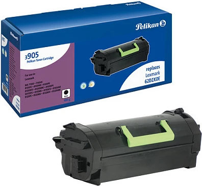 Toner Pelikan 3905 kompatibil për Lexmark 62D2X00, i zi, 45000 faqe