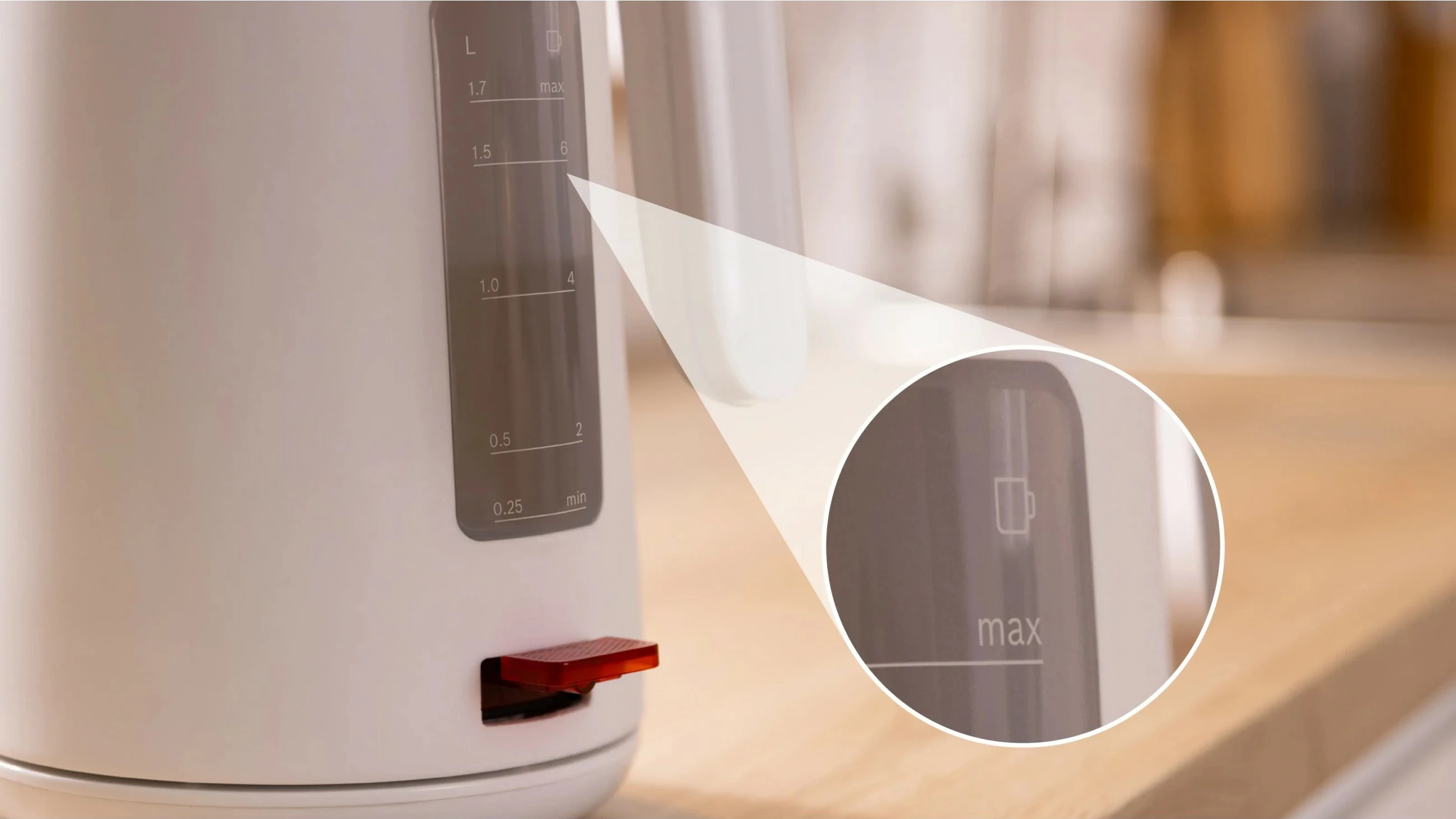 Çajnik Bosch TWK2M161, 1.7 L, 2400 W, Plastikë, Bardhë