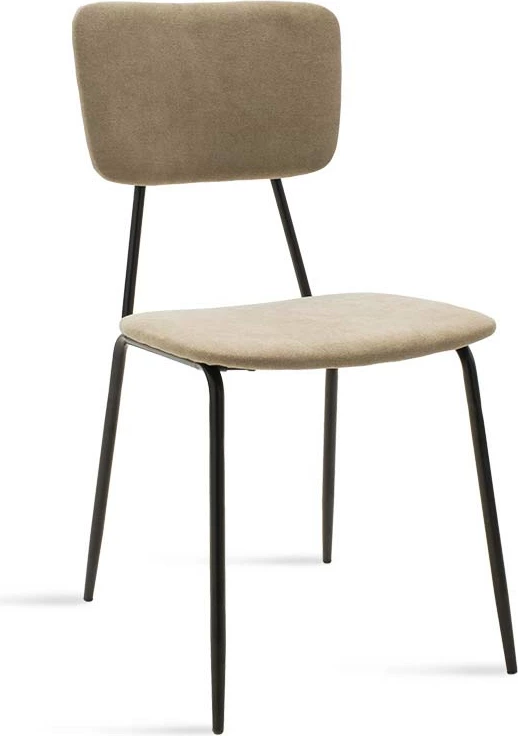 Karrige Tania, pëlhurë antike bezhë, këmbë të zeza, set prej 4 copash