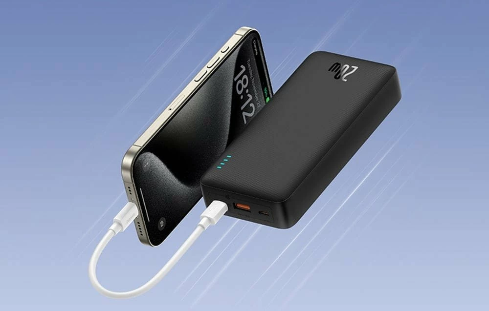Powerbank Baseus Airpow 20000mAh 20W, e zezë