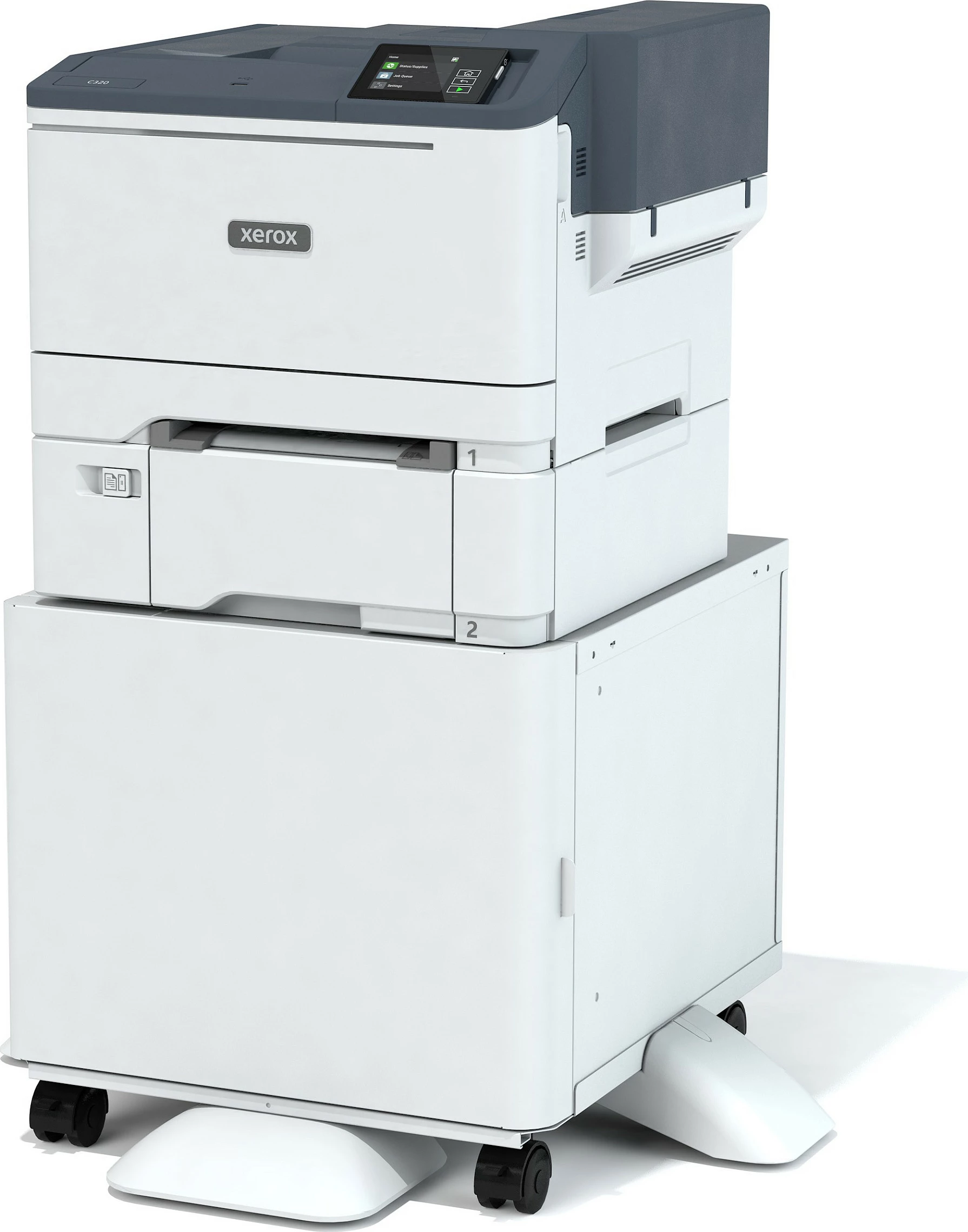 Printer lazer me ngjyra Xerox C320 DNI, A4, Duplex, Wi‑Fi, Ethernet, 33 ppm, bardhë/gri
