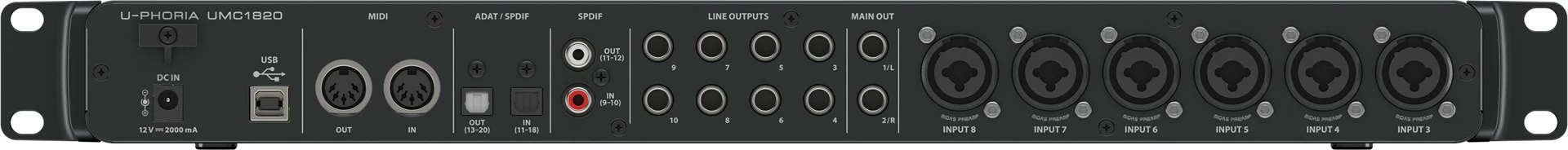 Interfejs audio USB Behringer UMC1820, i zi