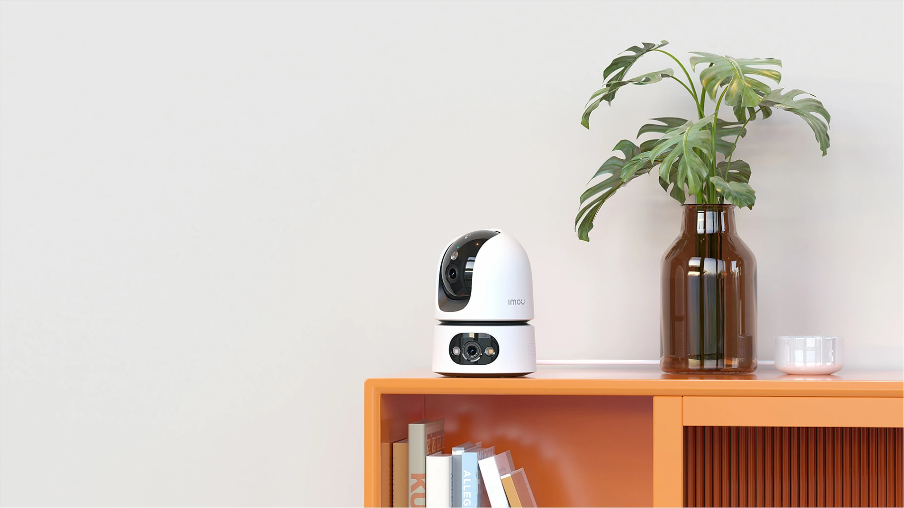 Kamerë sigurie IP Imou Ranger Dual Pro 6MP, Wi‑Fi 6, PTZ 360°, MicroSD, e bardhë