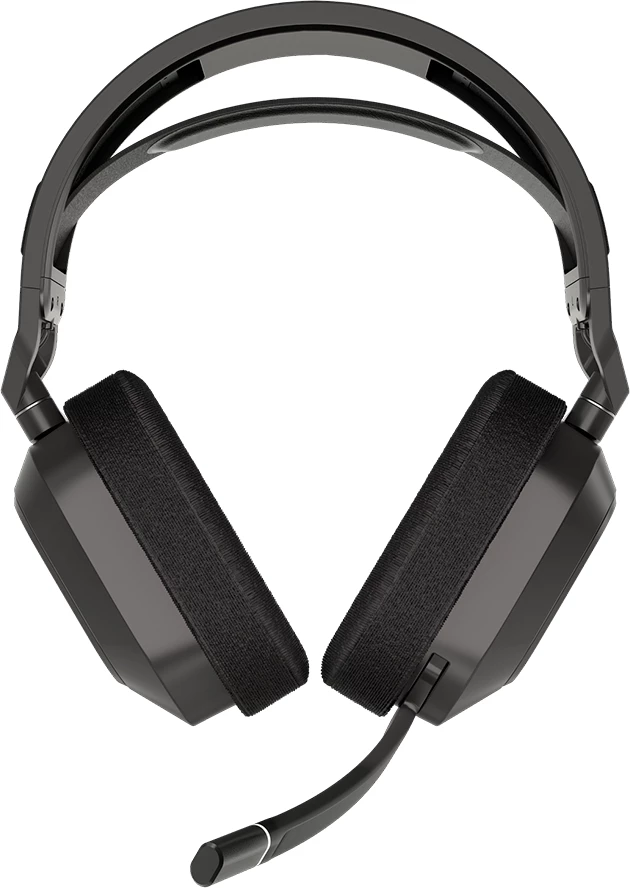 Kufje gaming CORSAIR HS80 MAX Wireless, Dolby Atmos, 50 mm, 24 orë, gri çeliku (EU)