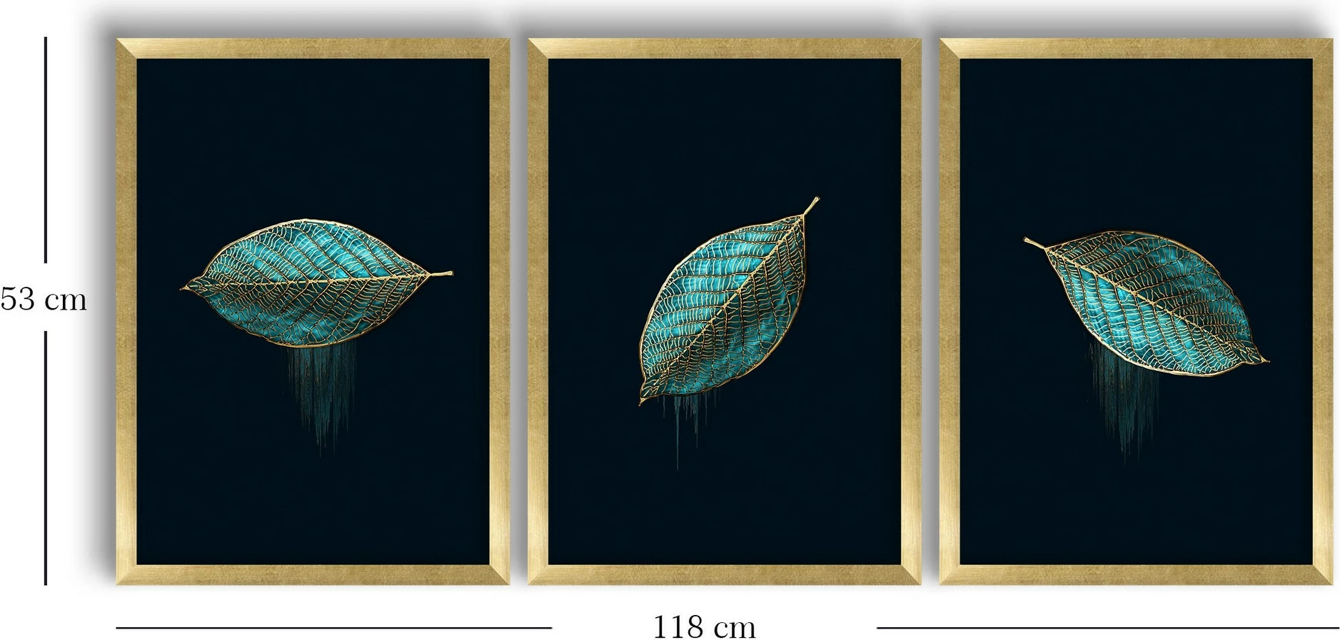 Pikturë dekorative me kornizë MDF (3 copë), Wallity, 3P3853NISCT-001