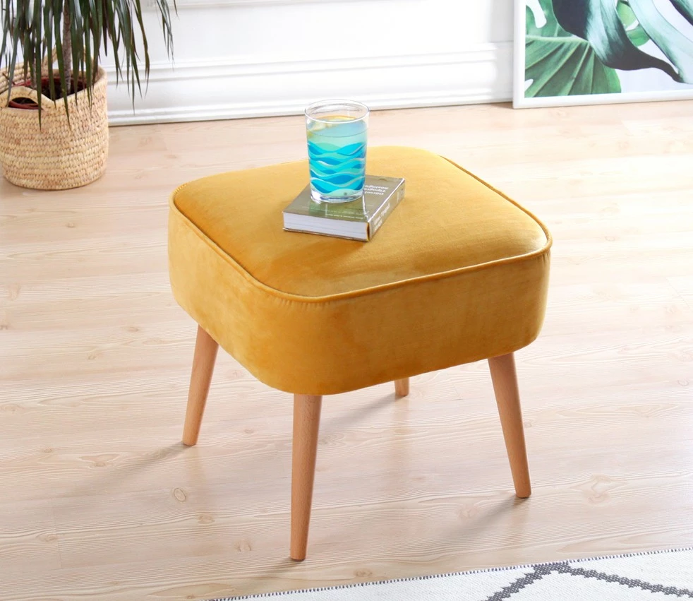 Puf Atelier del Sofa, Moouv 7085, kadife, ngjyrë e verdhë