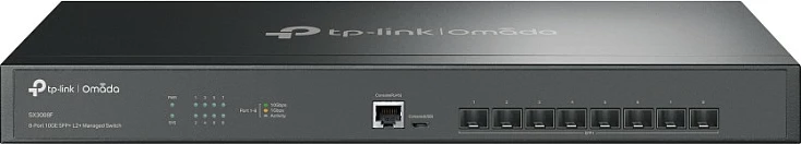 Switch TP-Link Omada 8-Port 10GE SFP+ L2+ Managed, Managed, L2/L3, Rack mounting