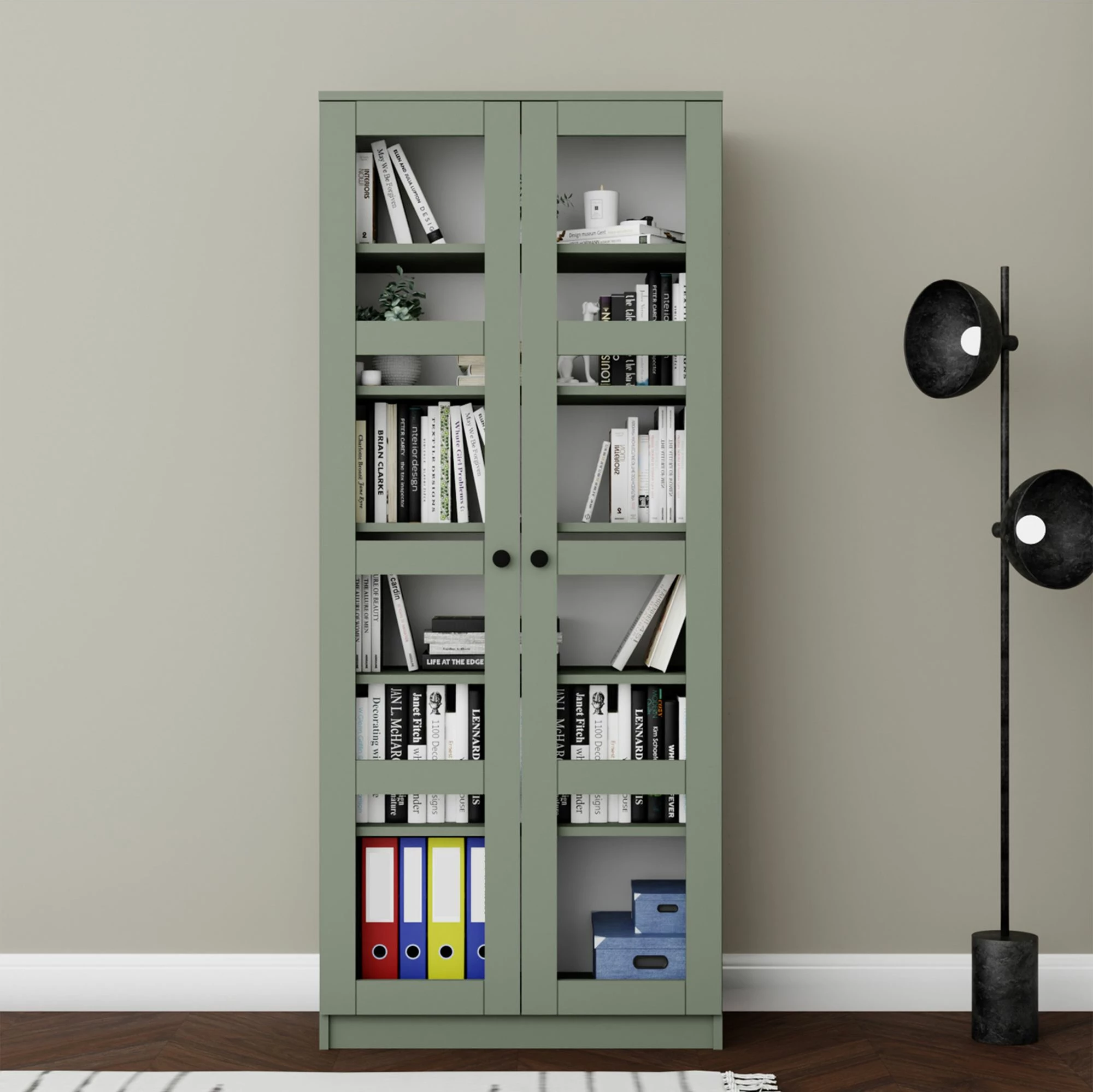 Dollap multifunksional, ngjyrë e gjelbër, Skye Decor Lucas Glass 1600-76