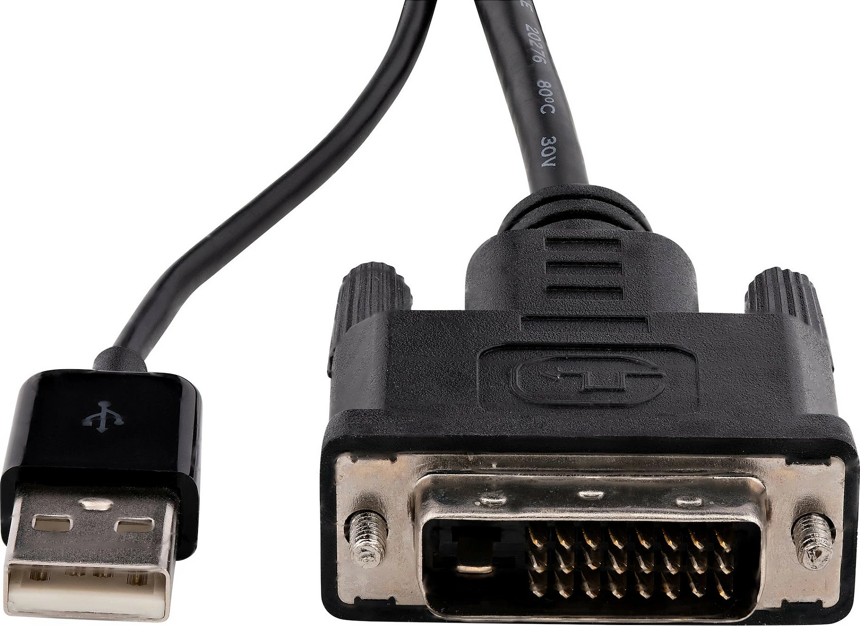 Adapter video StarTech DVI-D në DisplayPort, USB power, 0.254 m, 1920x1200, i zi
