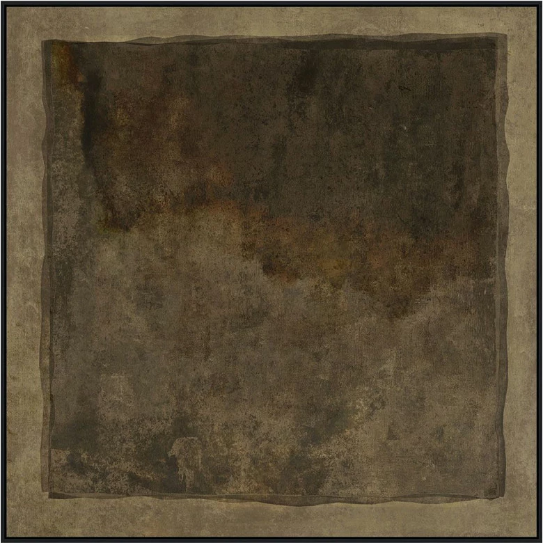 Pikturë dekorative AFENGIA me kornizë, kanavacë, kafe, dru, e zezë, 80x80x4cm