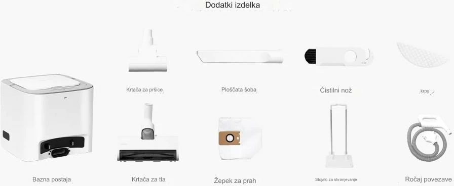 Fshesë me korrent multifunksionale Lydsto R10 4-në-1, 3000Pa/26kPa, 5200mAh, LiDAR, qese pluhuri 3L, e bardhë