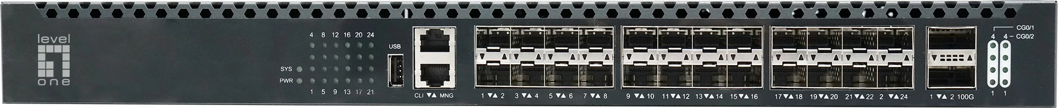 Repeater rrjeti LevelOne Gigabit PoE, 2 dalje PoE, i zi