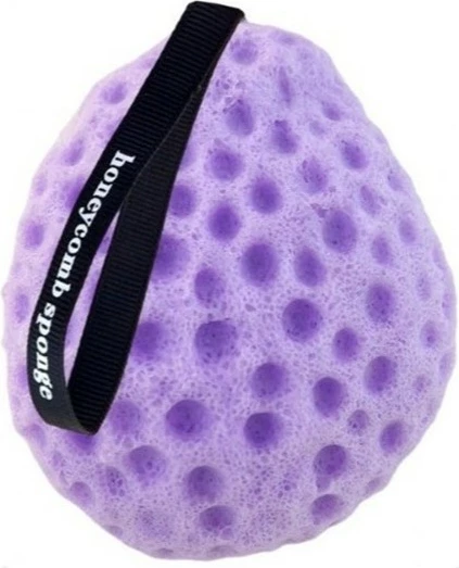 Sfongjer për trup për femra Ecarla Honeycomb, e purpurt, 1 copë