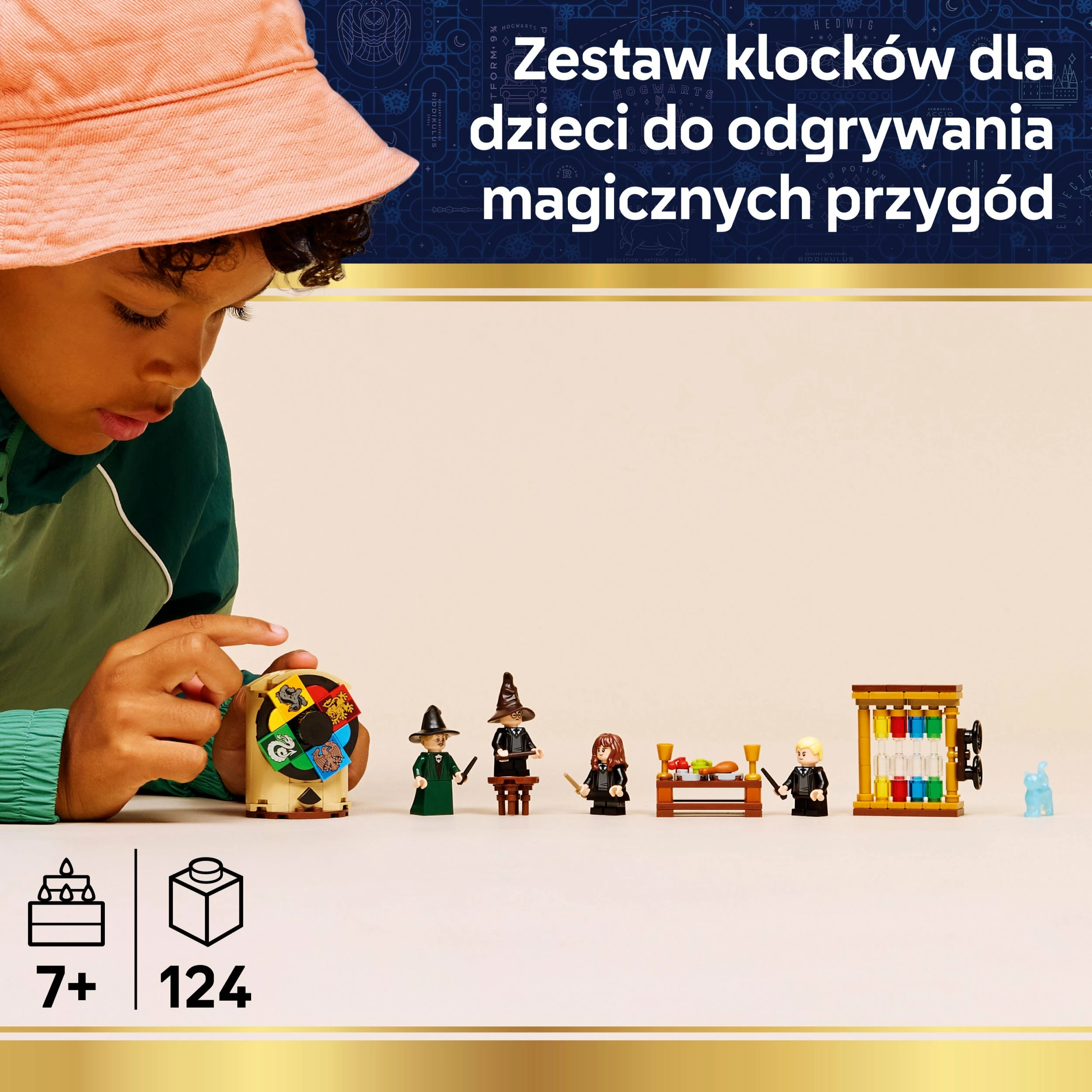 Set LEGO Harry Potter Hogwarts Castle: Sorting Ceremony 76460, 124 copë, 7+