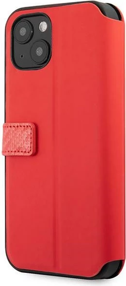 Mbështjellës Ferrari On Track Carbon Stripe për iPhone 13 mini, i kuq, me kapak