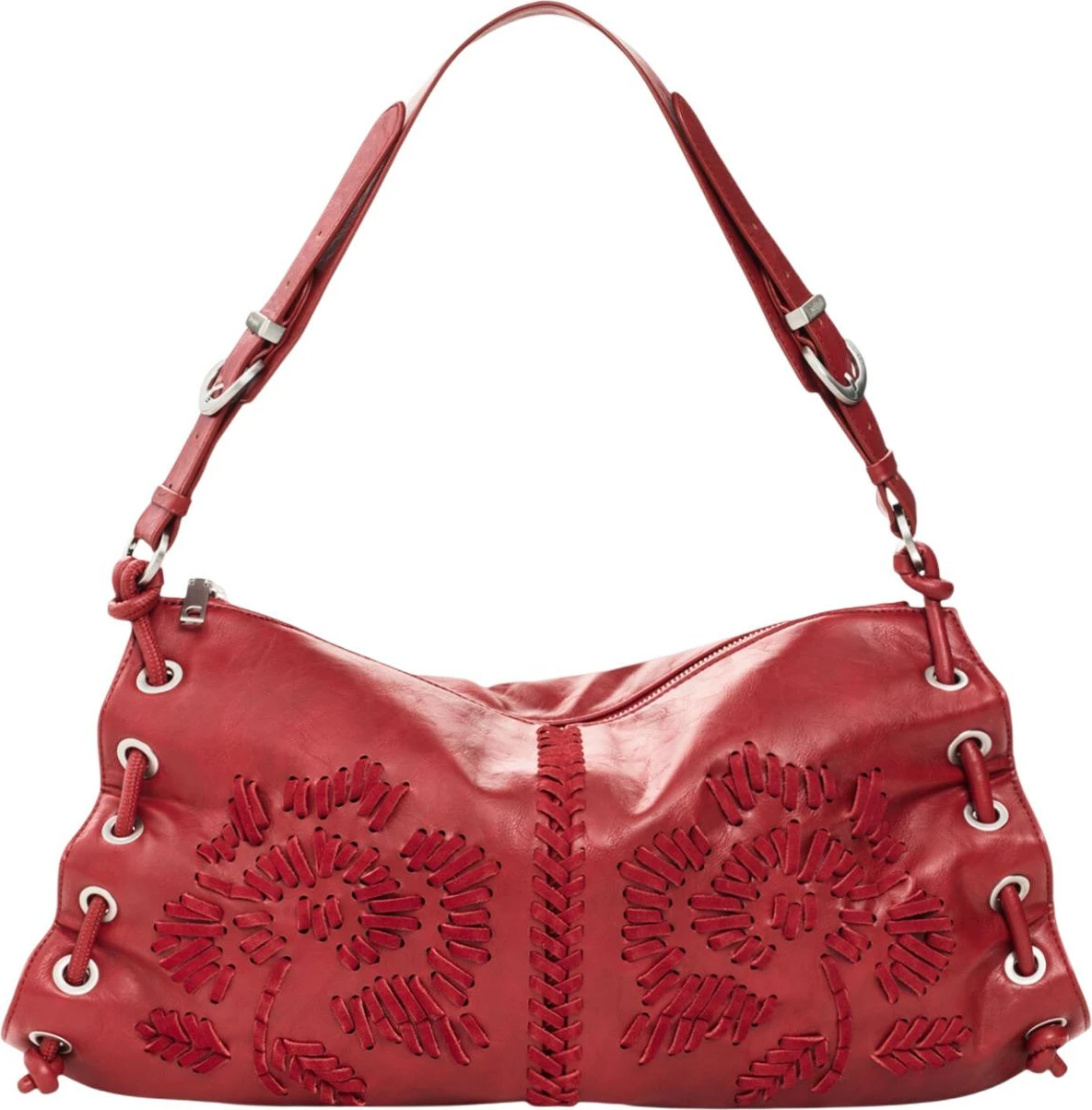 Çantë krahu për femra Desigual Alisio Xela Medium 26WAXP82, e kuqe