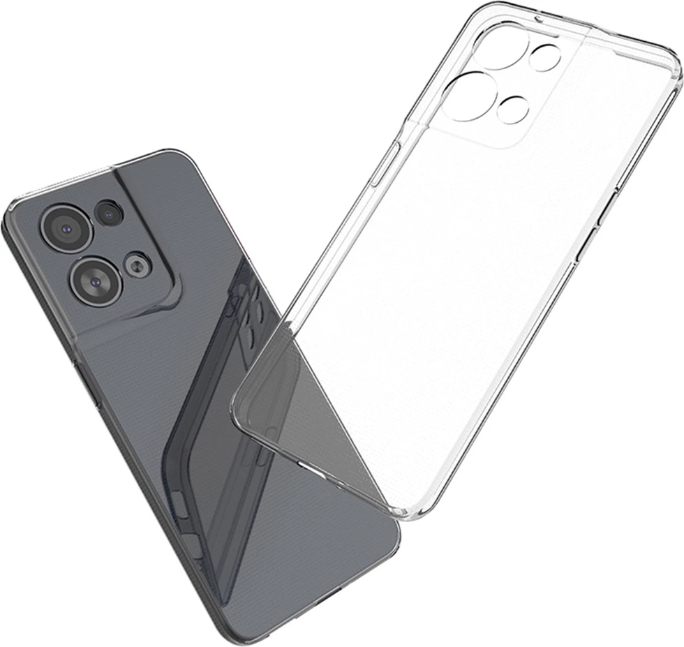 Mbështjellës Hurtel Ultra Clear 0.5mm për Oppo Reno 8 Pro, Transparent