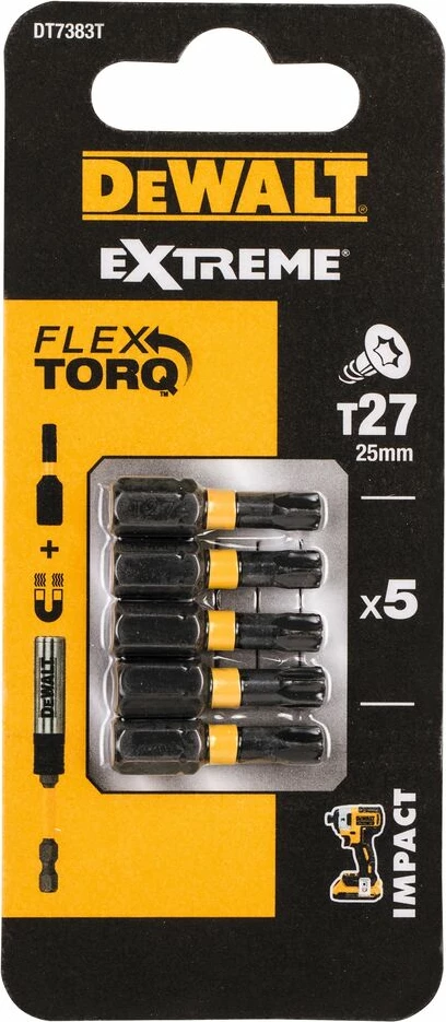 Set bitësh Torx Dewalt DT7383T T27 25mm, 5 copë