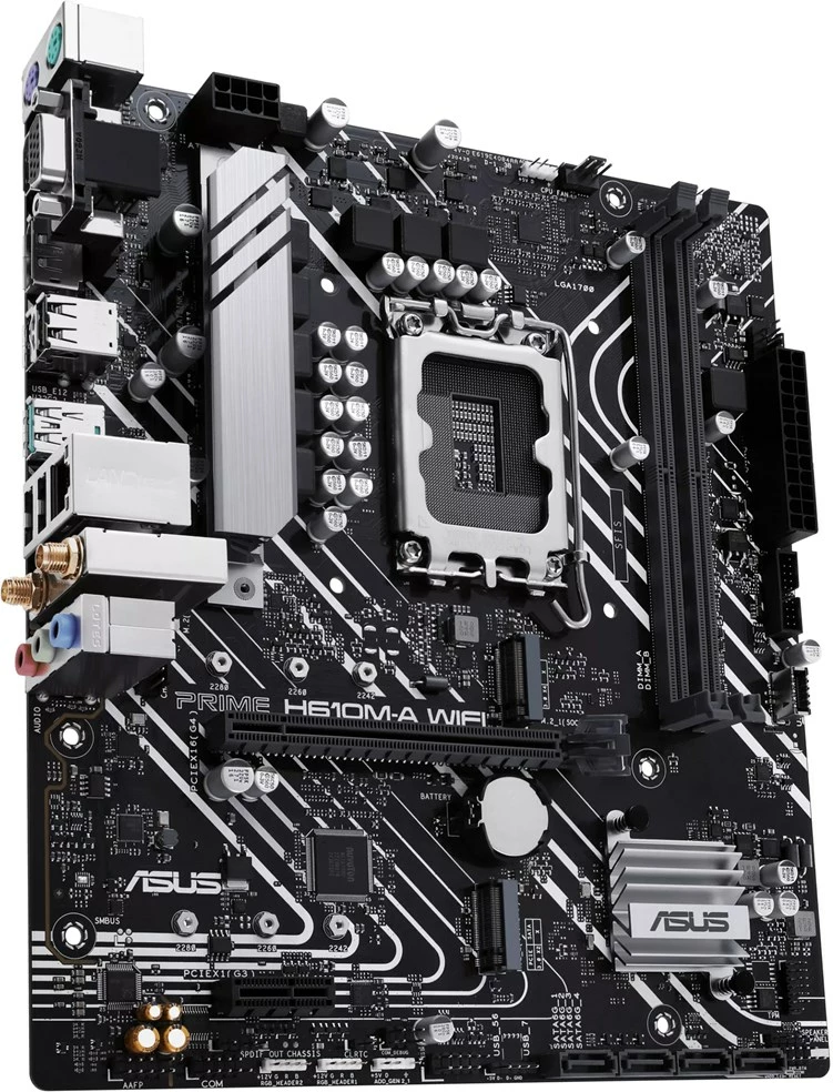 Pllakë amë ASUS PRIME H610M-A WIFI, LGA 1700, micro ATX, Wi-Fi, Bluetooth, e zezë