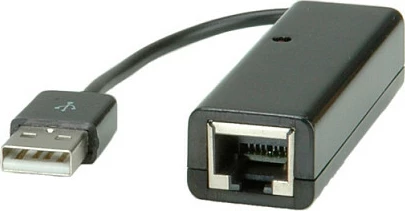 Konvertues USB 2.0 në Fast Ethernet VALUE, Full Duplex, i zi