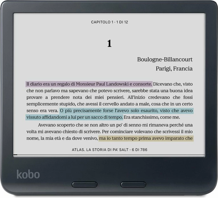 Lexues eBook Kobo Libra Colour N428-KU-BK-K-BU 32GB 7\" me Stylus 2, i zi