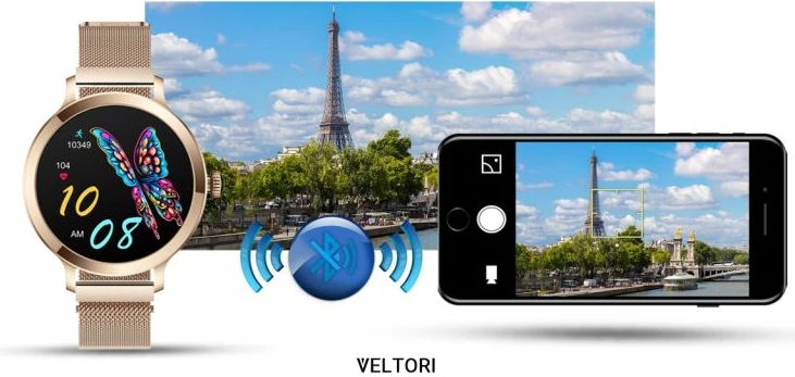 Smartwatch për femra VELTORI, rozë