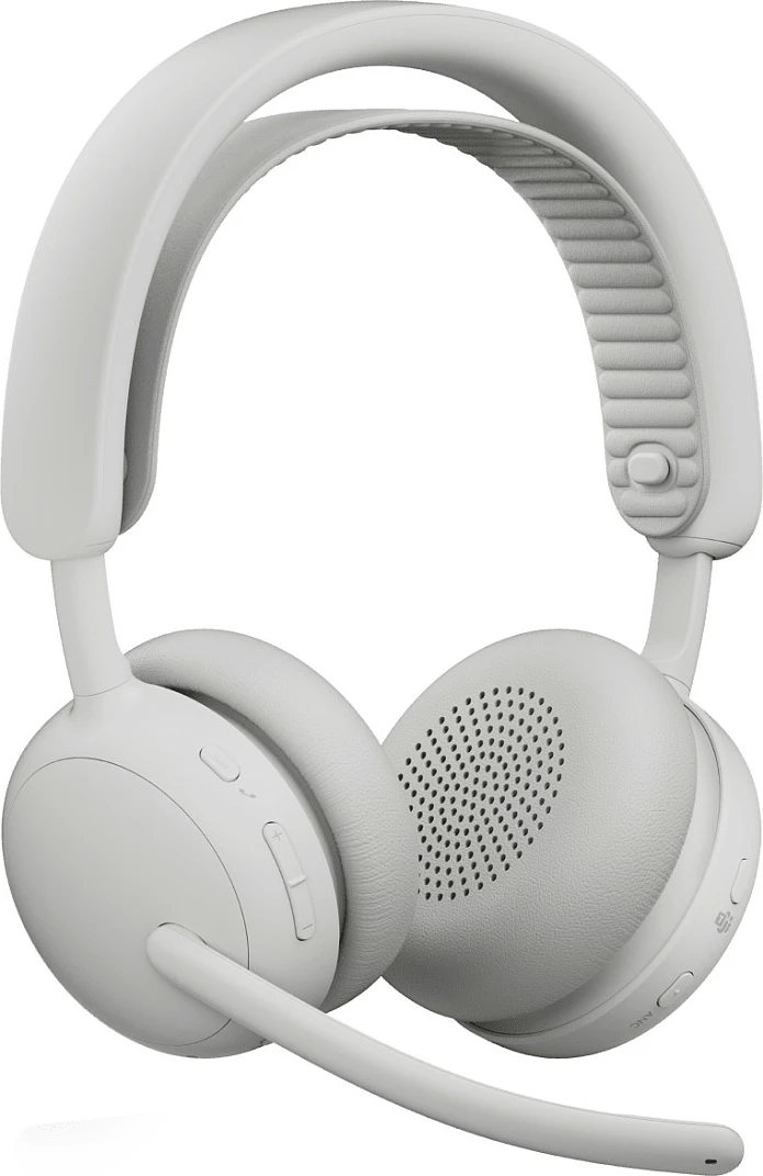 Kufje Logitech Zone Wireless 2 ES Business, Bluetooth 5.3, ANC, me mikrofon boom, gri e çelët