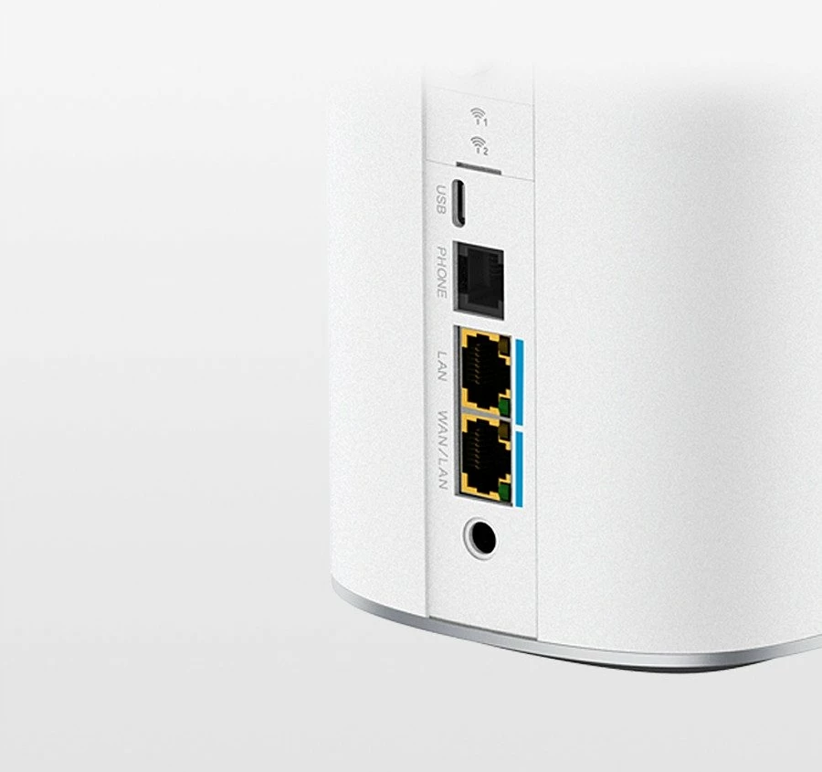 Router 5G ZTE G5 Ultra 5G MC8512, Wi‑Fi 7, SIM, Mesh, 2.5G RJ45, NFC, i bardhë