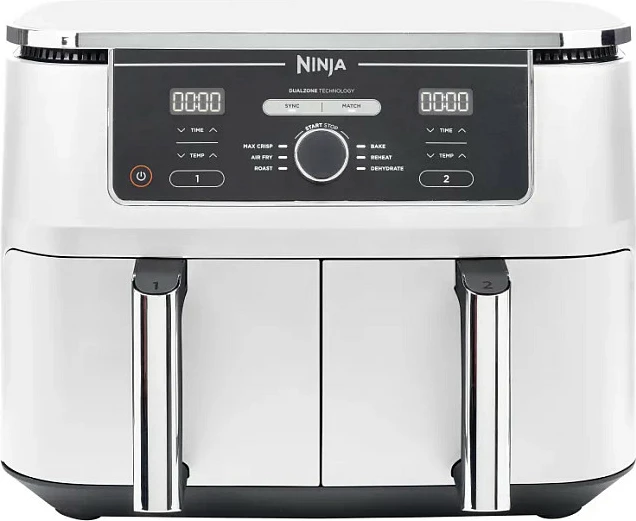 Furrë me ajër Ninja Foodi MAX AF400EU, 9.5L, dy zona, e bardhë