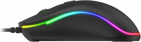 Maus HAVIT HV-MS72 USB optik me kabllo, 800-1200 DPI, RGB, i zi