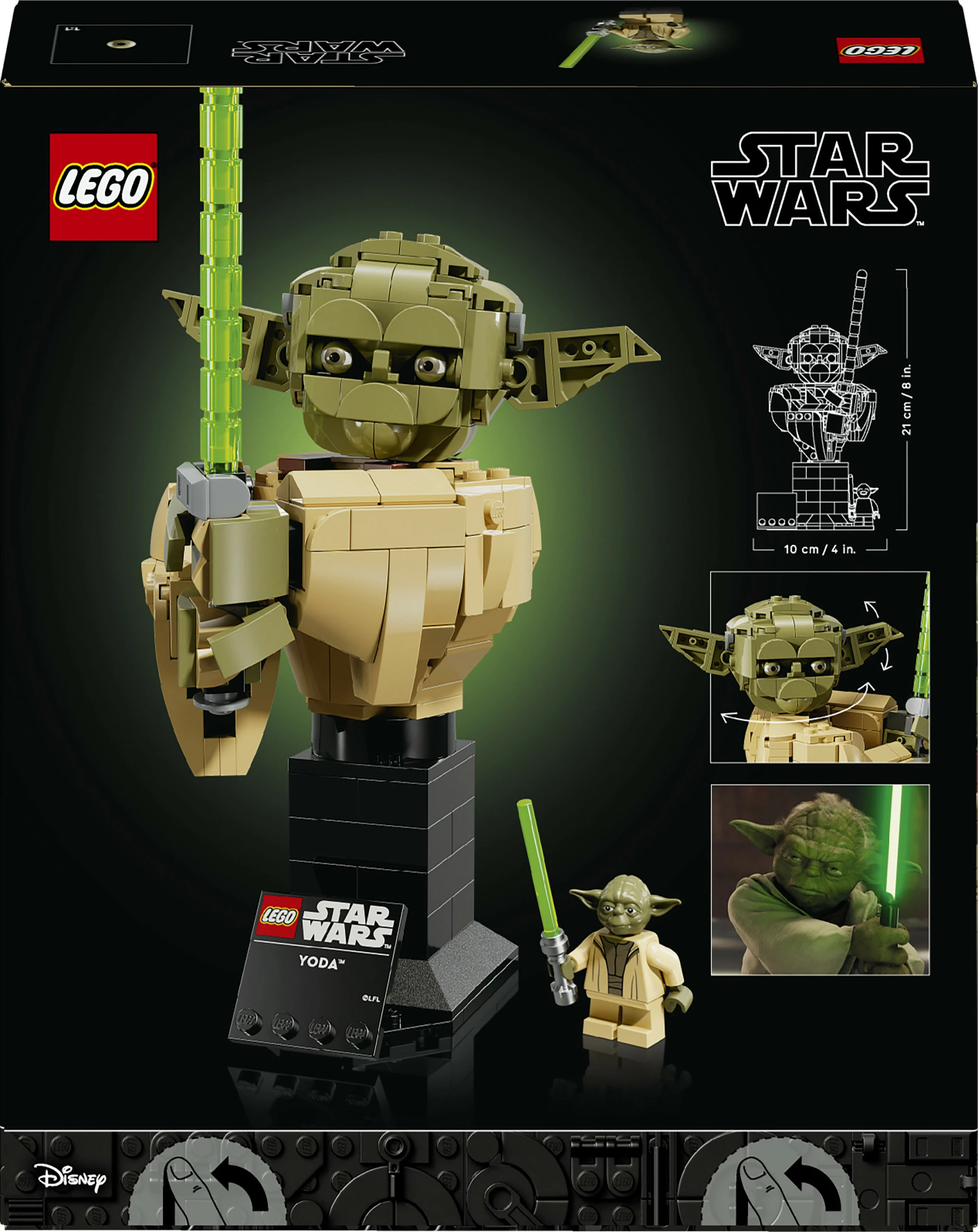Set ndërtimi LEGO Star Wars 75438 Yoda, 399 pjesë, multikolor