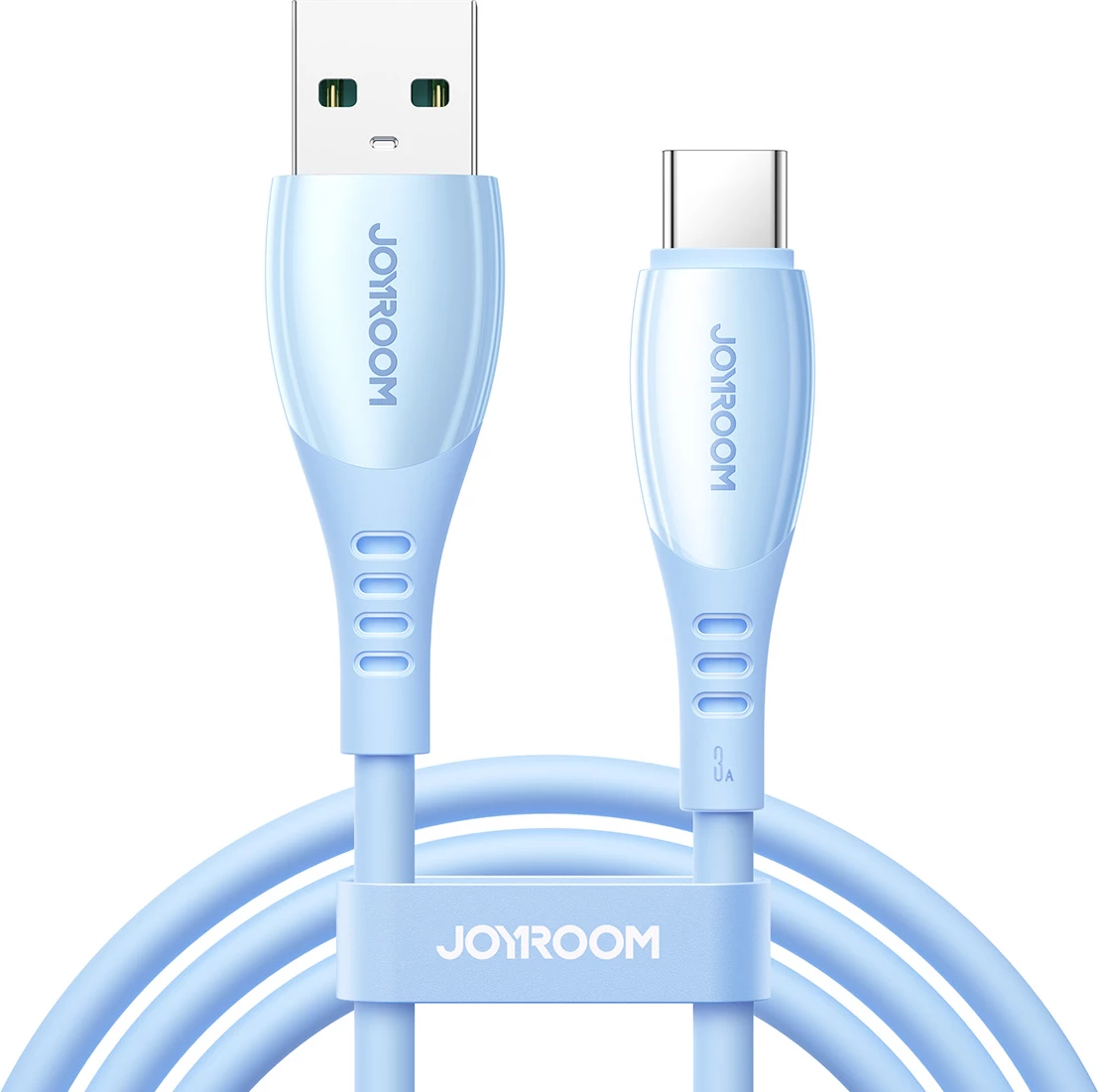 Kabllo USB-A - USB-C Joyroom S-A59 Vibrant Series 1.2 m 3A USB 2.0 Hi-Speed, blu, paketim kuti
