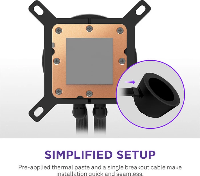 Ftohës uji AIO për CPU NZXT Kraken Plus V2 360 me ekran, RL-KN360-B2, i zi