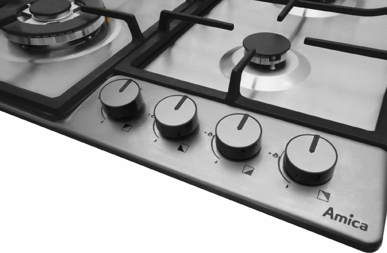 Sobë me gaz Amica PGD6101APR, 4 zona, inox