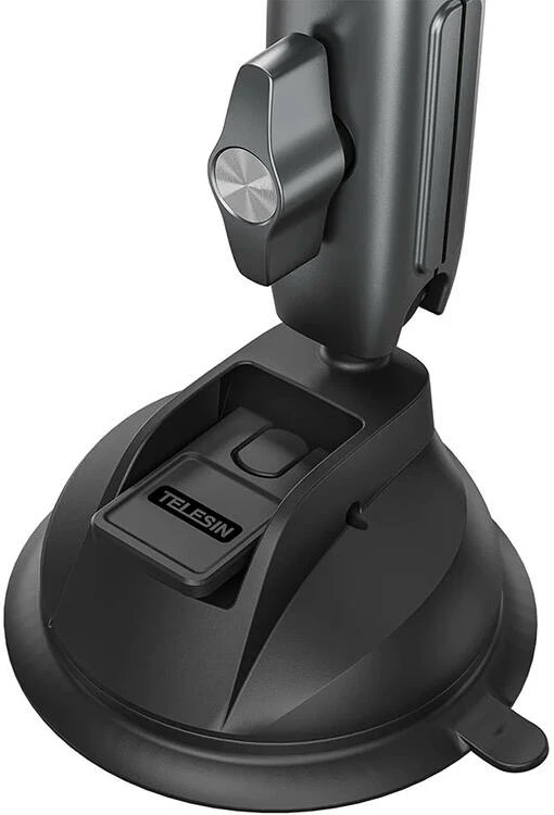 Mbajtës me tre krahë me kupa thithëse Telesin TE-TSB-001, për kamera dhe telefona, e zezë