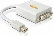 Adapter DeLOCK Mini DisplayPort (M) në DVI-I 24+5 (F), 0.18 m, i bardhë
